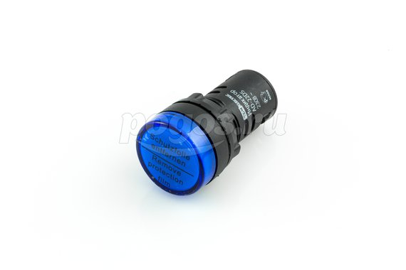Лампа AD-22DS(LED)матрица, d-22мм, синий, 230В,  TDM /10/
