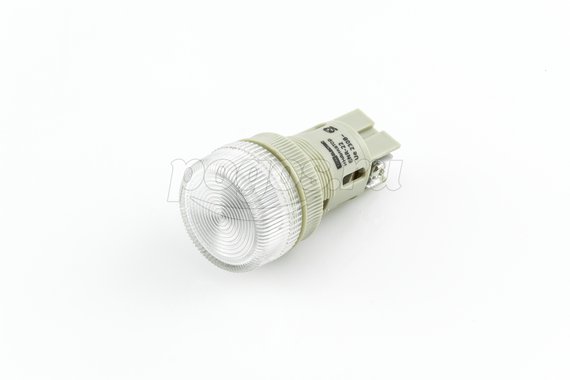Лампа ENR-22 22мм,белый неон,230В, цилиндр TDM