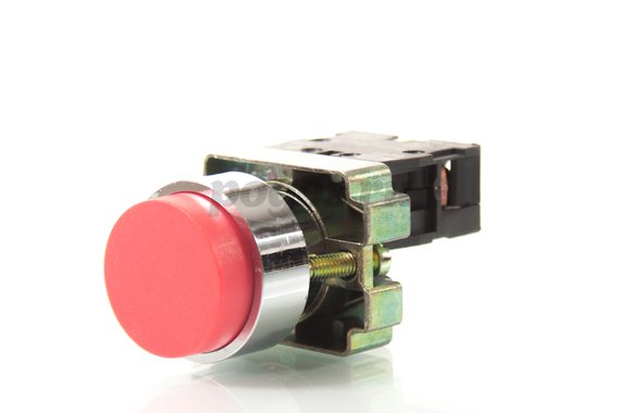 Кнопка BL41, без подсветки, красный, 1з TDM