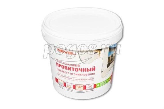 Грунт акриловый пропиточный 1кг  NEVEL SILVER
