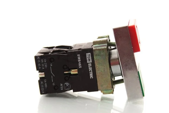 Кнопка BW8465, с подсветкой, 1з+1р, сдвоенная,"I-O" TDM