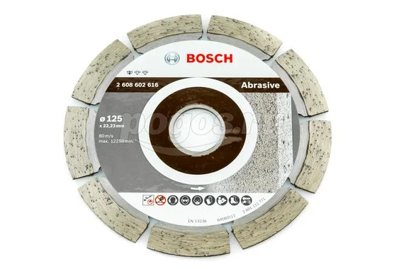 Диск отрезной BOSCH Standard for Abrasive 125х1.6х22мм алмазный 10мм 