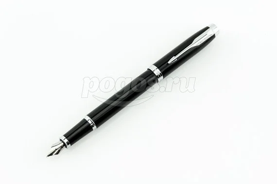 PARKER Ручка перьевая IM Metal Black CT перо F