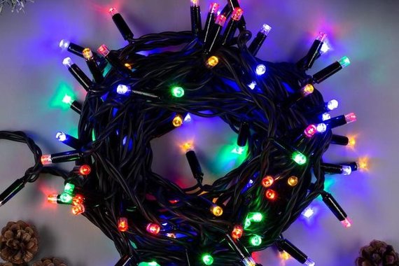 Гирлянда светодиодная "Метраж" 20м 200LED разноцветная  Feron