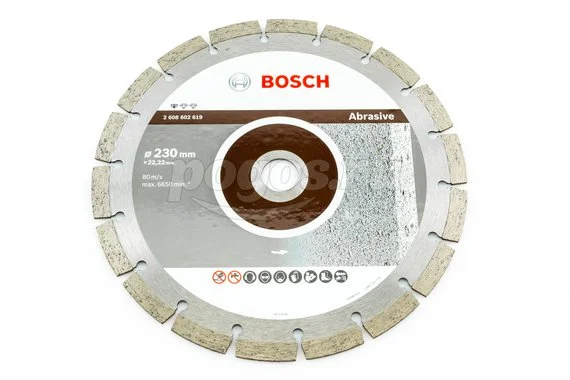 Диск отрезной BOSCH Standard for Abrasive 230х2.3х22мм алмазный 10мм