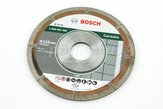 Диск отрезной BOSCH Best for Ceramic 115х1.8х22мм алмазный 10мм