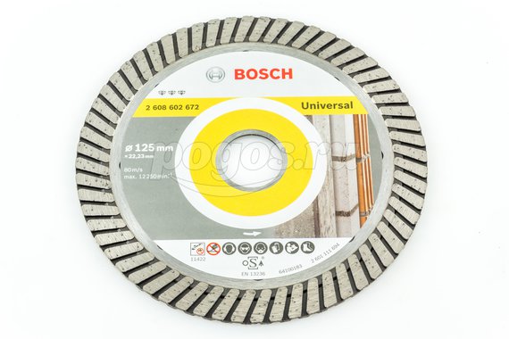 Диск отрезной BOSCH Best for Universal Turbo 125х2.2х22мм алмазный 12мм