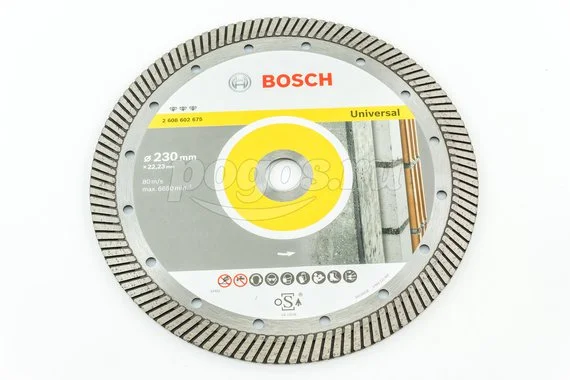 Диск отрезной BOSCH Best for Universal Turbo 230х2.5х22мм алмазный 15мм