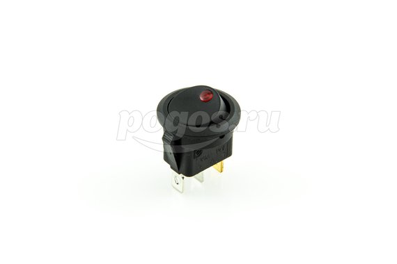 Выключатель клавишный круглый 12V 16А (3с) ON-OFF 36-2580 REXANT