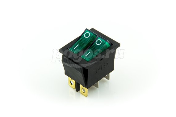 Выключатель клавишный 250V 15А (6с) ON-OFF 36-2412 REXANT