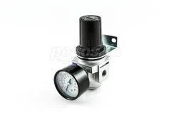 Регулятор давления с манометром 1/4", произв. до 2200л/мин THB