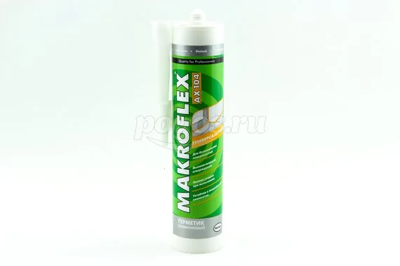 Герметик силиконовый 290мл универсальный белый