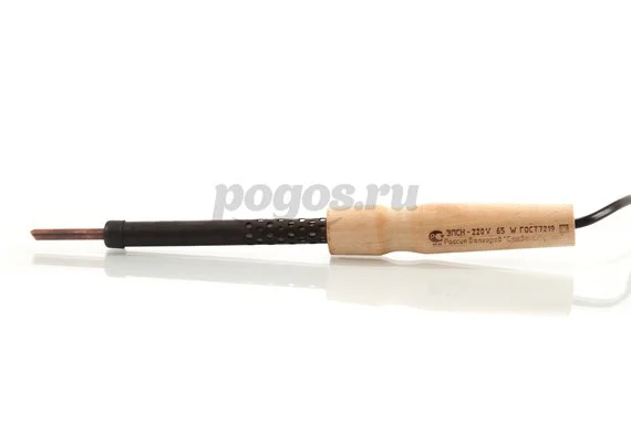 Электропаяльник, деревянная ручка,  60Вт  ЗУБР