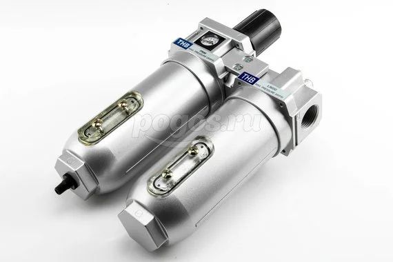 Фильтр регулятор-лубрикатор F 1" произв. 5200л/мин THB