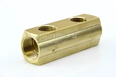 Коллектор F3/4" с 2 выходами F 1/2" GTN