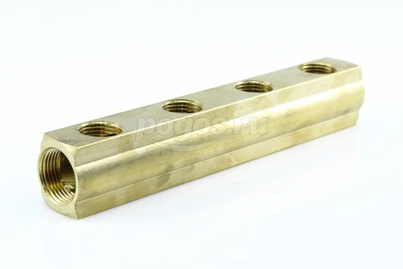 Коллектор F3/4" с 4 выходами F1/2" GTN