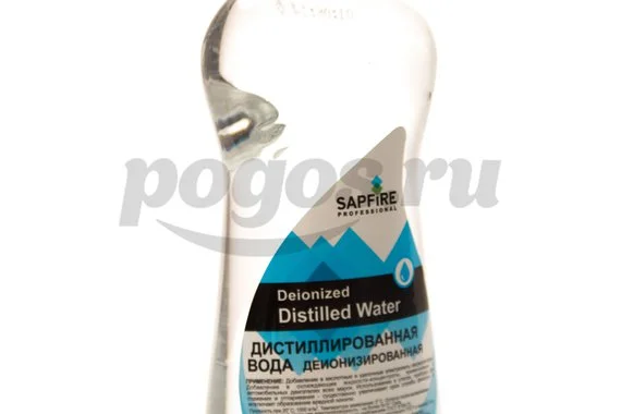 Вода дистилированная, 1л, деионизированная  SAPFIRE  