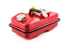 Канистра металлическая для ГСМ  5л с клапаном красный