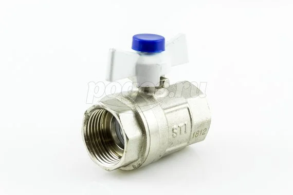 Кран шаровой Американка F - M1/2" бабочка STI