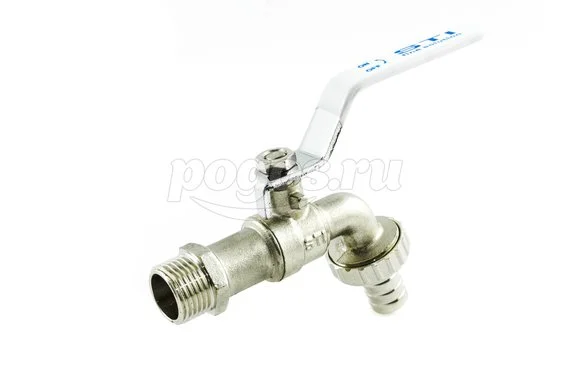 Кран водоразбор.шаровой M1/2" с штуцером STI