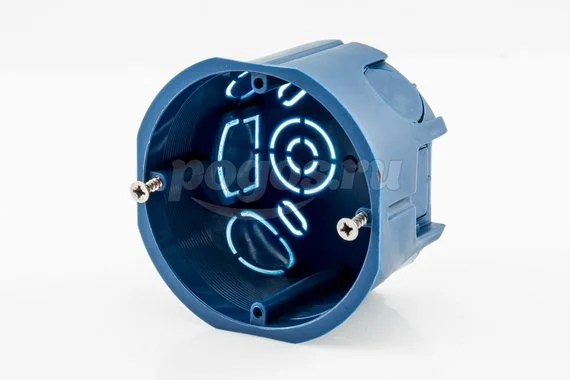 Коробка установочная D68х45мм для кирпичных стен синий TDM