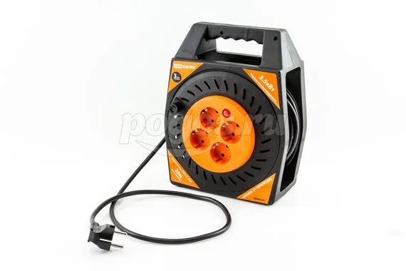 Удлинитель с/з 4x20м TDM на катушке 3x1.5