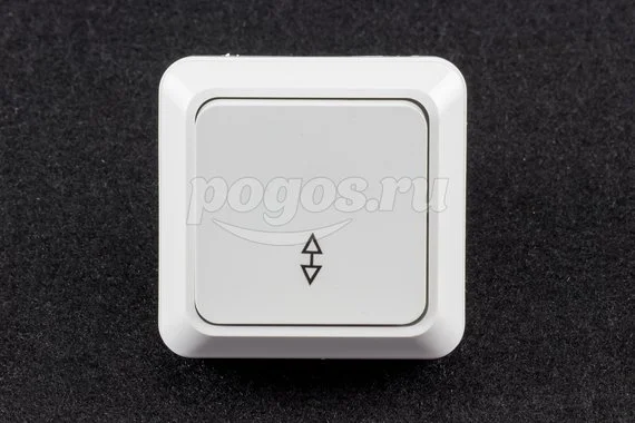 Переключатель 1кл на 2 напр.10А белый Ладога TDM