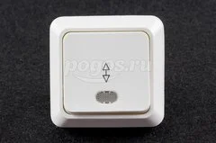 Переключатель 1кл на 2 напр.10А 230В TDM с подсв.
