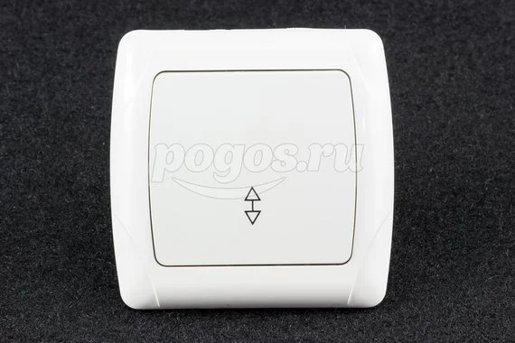 Переключатель 1кл на 2 напр.10А 230В белый Онега TDM