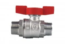 Кран шаровой M - M 1" бабочка ст/п хром R253D  GIACOMINI