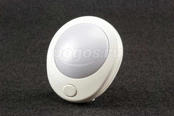 Светильник- ночник,с выключателем,белый,d-75,0.5W, 220V "Хамелеон" TDM