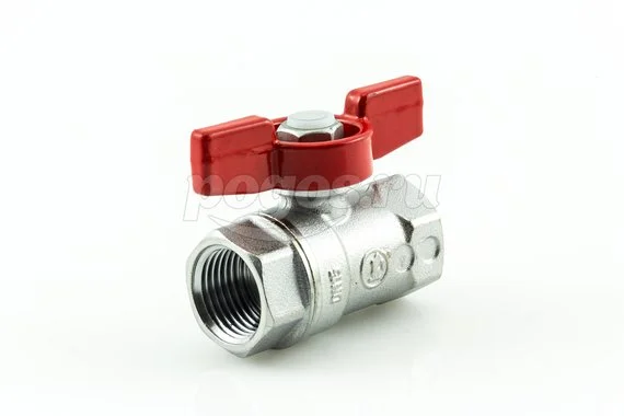 Кран шаровой F - F  1/2" бабочка ст/п хром R251D  GIACOMINI