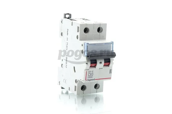 Выключатель автоматич. 2п С63А 6kA DX3-E LEGRAND