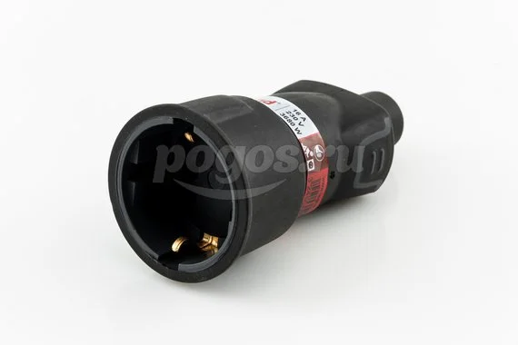 Розетка штепсельная 2P+PE 16А 230В каучук LEGRAND