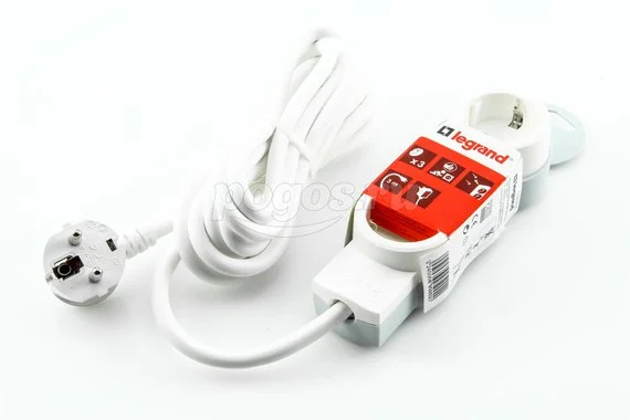 Удлинитель с/з 3x3м LEGRAND