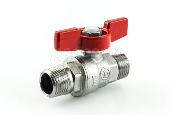 Кран шаровой M - M  1/2" бабочка ст/п хром R253D  GIACOMINI