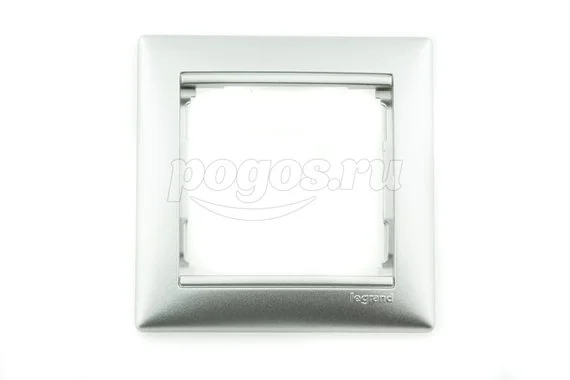 Рамка 1п серебро горизонтальная Valena LEGRAND