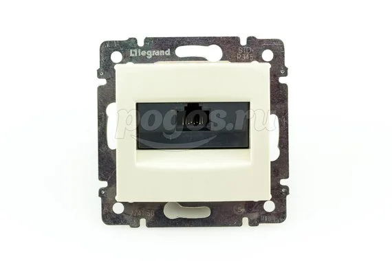 Розетка 1ая RJ45 кат.5e слоновая кость Valena LEGRAND