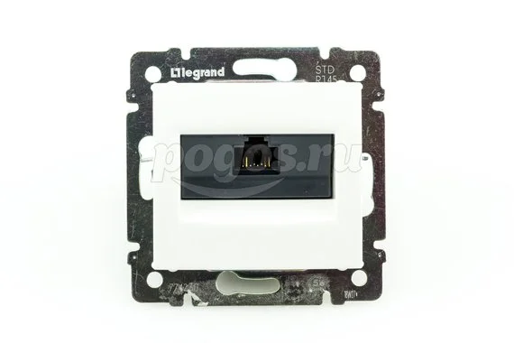 Розетка 1ая RJ45 кат.5e белый Valena LEGRAND