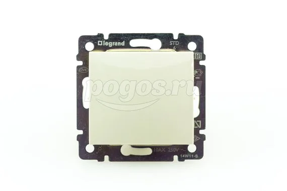 Переключатель 1кл на 2 напр.10А слоновая кость Valena LEGRAND