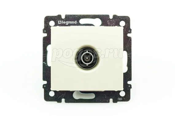 Розетка 1ая TV оконечная 2150мГц 10дБ слоновая кость Valena LEGRAND