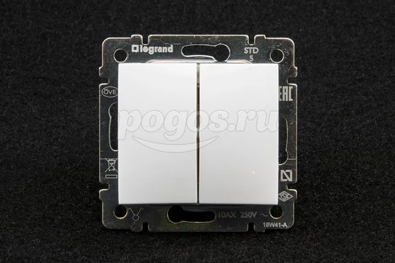 Выключатель 2кл 10А белый Valena LEGRAND