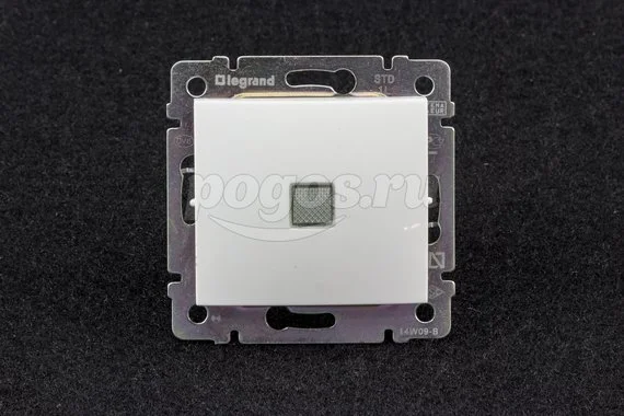 Выключатель 1кл 10А с подсв (зел) белый Valena LEGRAND