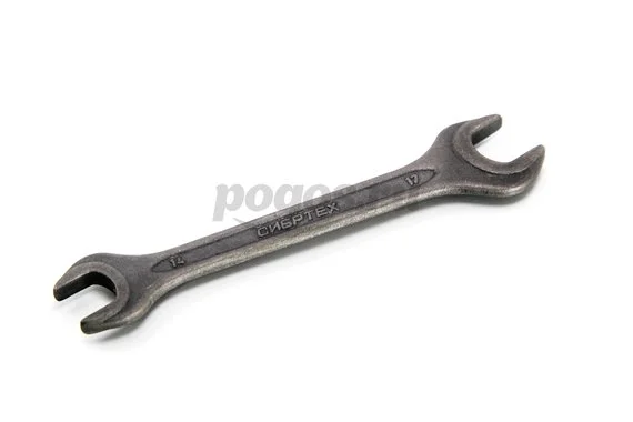 Рожковый ключ, фосфатированный Сибртех 14х17мм