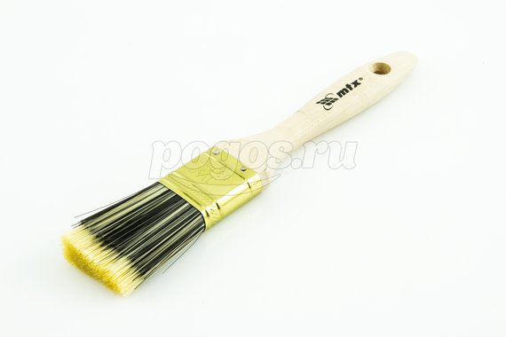 Кисть плоская MATRIX Golden 35мм искусственная щетина деревянная ручка