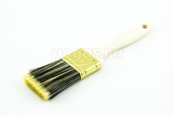 Кисть плоская MATRIX Golden 50мм искусственная щетина деревянная ручка