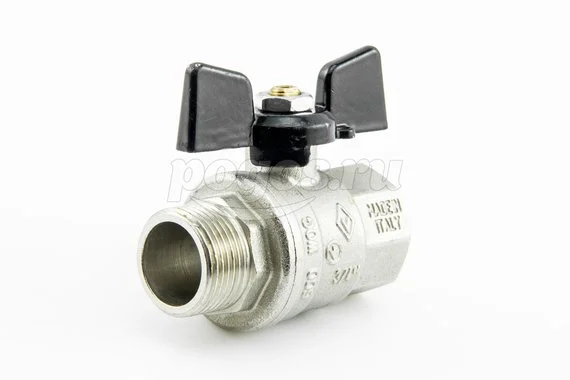 Кран шаровой F/М  3/4" баб.руч. полн./п BUGATTI