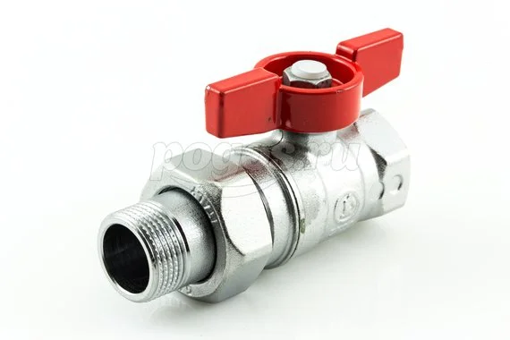 Кран шаровой Американка F - M 3/4" бабочка ст/п хром R259D GIACOMINI