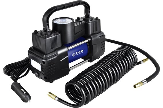 Компрессор для накачки шин с фонарем 55 л/мин, 12В, ПРОФИ-55Ф  БелАК