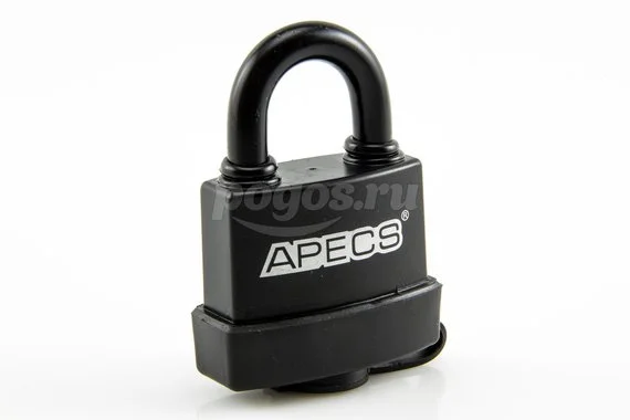 Замок навесной влагозащищенный дужка d- 9,5мм АПЕКС